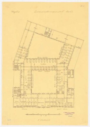 Landesversicherungsanstalt, Berlin Projekt 1: Grundriss 1.OG 1:200