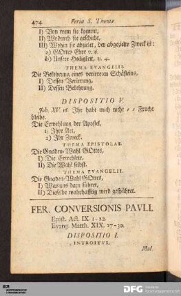 Feria Conversionis Pauli.