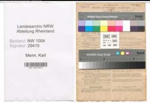 Entnazifizierung Karl Menn , geb. 16.09.1922 ()