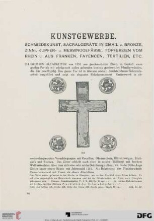 Kunstgewerbe (Nr. 514-560)