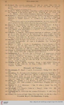 Philosophie und Theologie (Nr. 991 - 1034)