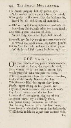 Ode to Winter