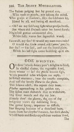Ode to Winter