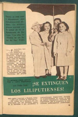 ¡Se extinguen los lilliputienses!