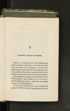 II Troisième journée de voyage.