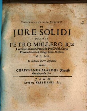 De Jure Solidi