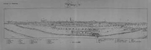 Wittenberg, Illustration zu "Kursächsischer und Meißnischer Ortschaften" : Dillich, Wilhelm (1571/72-1650): Wittenberg, Illustration zu "Kursächsischer und Meißnischer Ortschaften". Federzeichnung zw. 1626 und 1629