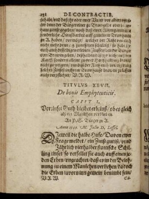 Titulus XXVII.