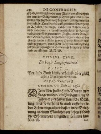 Titulus XXVII.