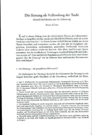 26-47 Die Firmung als Vollendung der Taufe