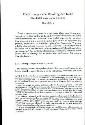 26-47 Die Firmung als Vollendung der Taufe