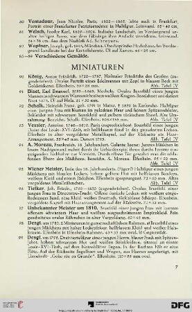 Miniaturen (Nr. 90-121)