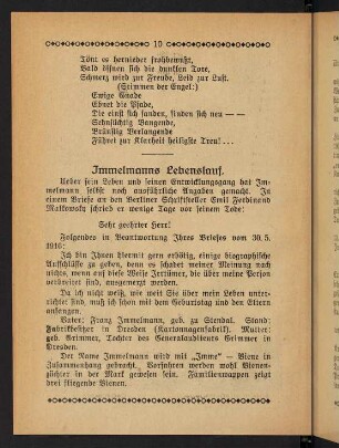 10-15, Immelmanns Lebenslauf