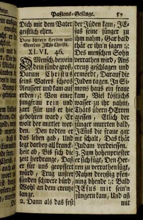 Paßions-Gesänge.