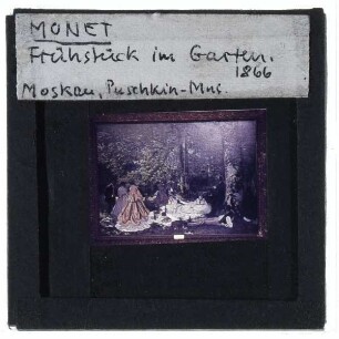 Monet, Frühstück im Grünen : 1866