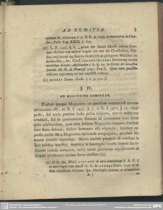 §. IV. An Moguntino Competat