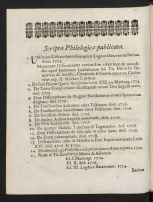 Scripta Philologica publicata.