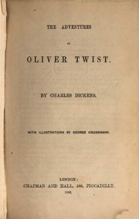 Works of Charles Dickens. 12, The adventures of Oliver Twist