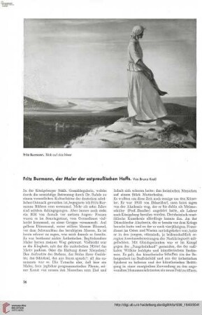 55: Fritz Burmann, der Maler der ostpreußischen Haffs