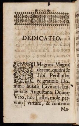 Dedicatio