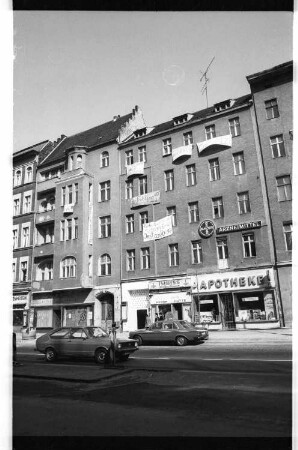 Kleinbildnegative: Besetztes Haus, Potsdamer Str. 157, 1981
