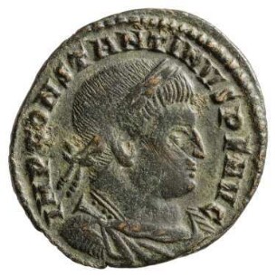 Münze, Follis, Aes 3, 306 - 337 n. Chr.