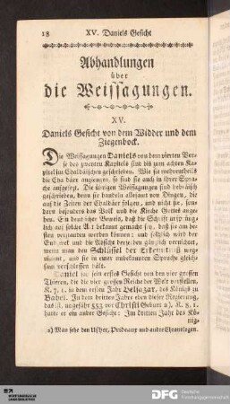 XV. Abhandlung.