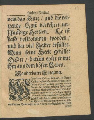 Sonderbarer Eingang.
