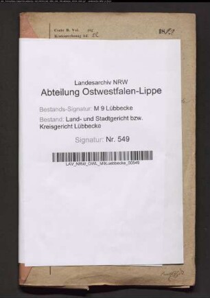 Erblasser: Hehmeyer, Anne Christine Louise, geb. Kleine Kreft auch Grosse Kreft: