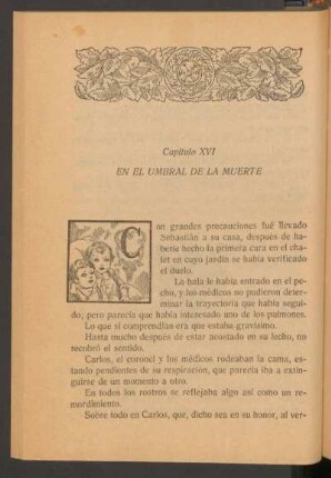 Capítulo XVI - En el umbral de la muerte