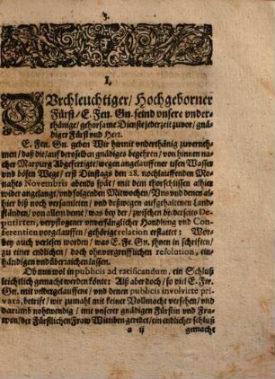 Abtruck Was ohnlang nach dem/ von Marpurg/ durch die/ auß Cassel daselbst gewesene Personen/ genommenem Abzug/ beede Fürstliche Hessen Casselische und Darmstadische Linien/ durch allerseits Rähte/ zusammen geschrieben : Darunder befinden sich nun/ I. Der Hessen Casselischen Rähte zwey Schreiben/ vom 30. Novembris, und 3. Decembris, An. 1637. ... II. Was von Fürstlicher Hessen Darmstadischer seiten darauf vor antwort erfolget: de dato Gissen 8. Decembris, Anno 1637. ...