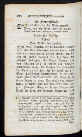 Prosaische Aufsätze Fabeln