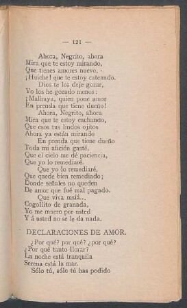 Declaraciones de amor.