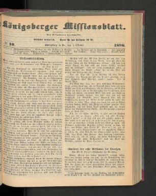 No 10. 1896.