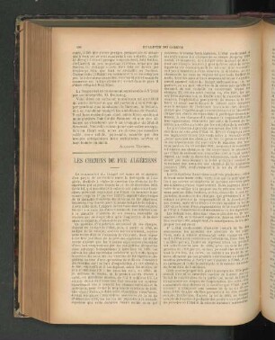 Les Chemins De Fer Algériens.