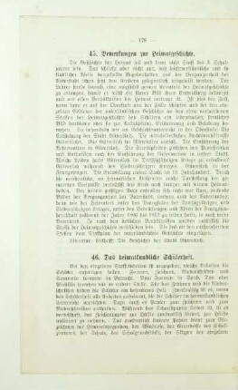 45. Bemerkungen zur Heimatgeschichte