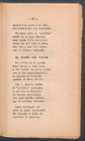 El colmo de valor