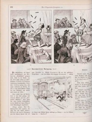 "Der Cigarren-Jongleur und der neugierige Bauer" "Unerwarteter Ausgang"