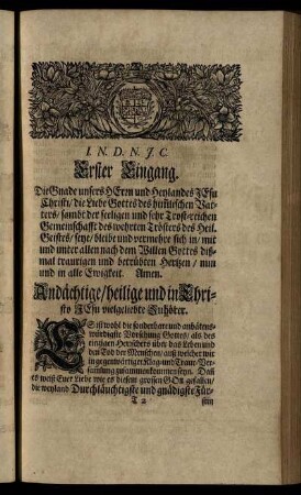 Erster Eingang. - Näherer Eingang.