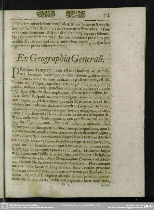 Ex Geographia Generali