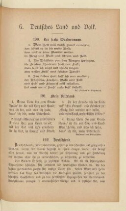 G. Deutsches Land und Volk