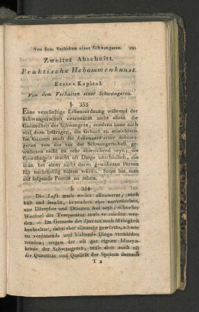 Zweiter Abschnitt. Praktische Hebammenkunst.