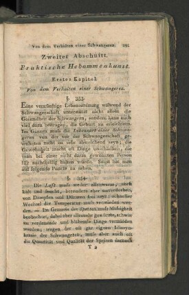 Zweiter Abschnitt. Praktische Hebammenkunst.