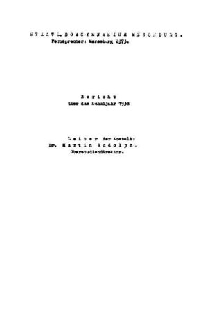 1938/39: Bericht ... - 1938/39