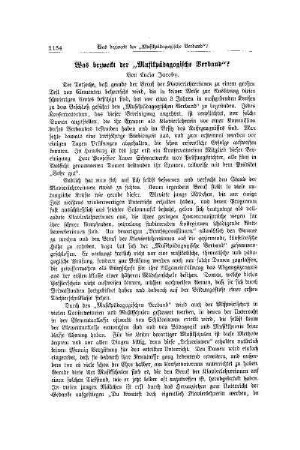 Was bezweckt der "Musikpädagogische Verband"?