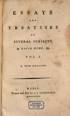 Essays and treatises on several subjects. V. 1 (1793)