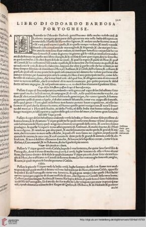 Libro di Odoardo Barbosa portoghes