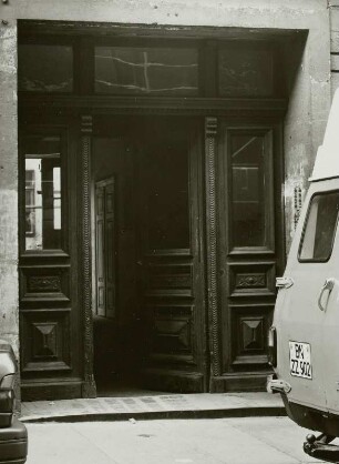 Dresden-Neustadt, Louisenstraße 81. Wohnhaus (um 1880). Haustür