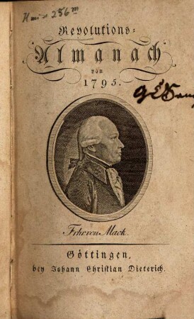 Revolutions-Almanach. 1795