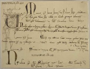 Eine päpstliche Bulle (von Martin IV.?) aus dem 13. Jahrhundert
